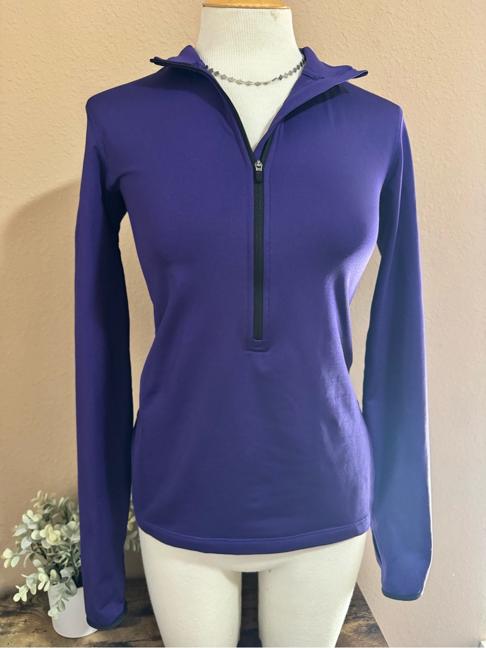 Nike Purple Half-Zip Performance Pullover